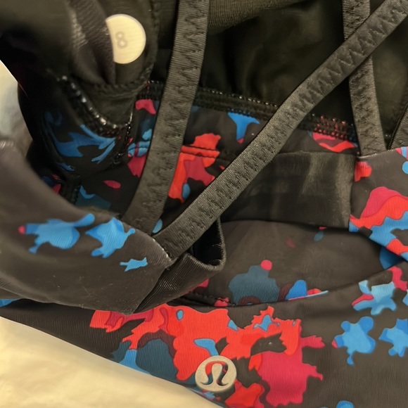 Lululemon Clip In Long Line Bra Dandy Digie Multi Luxtreme - Picture 3 of 3